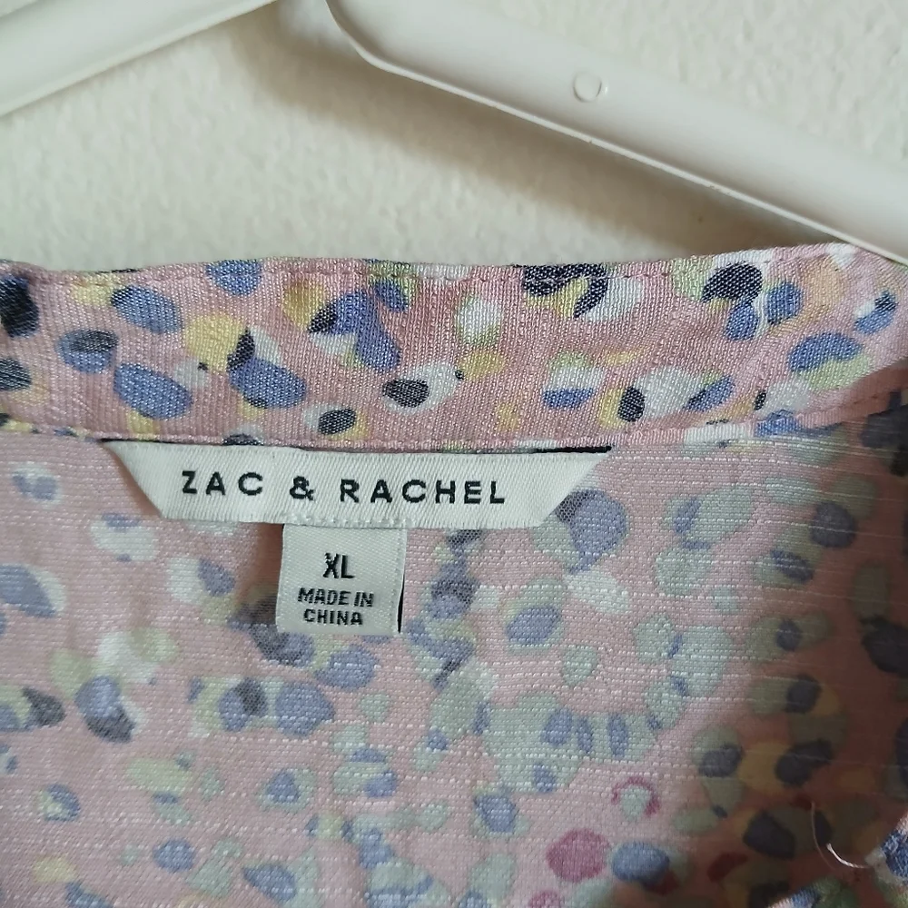 Zac & Rachel Multicolor Blouse Top Size XL - Picture 8 of 13